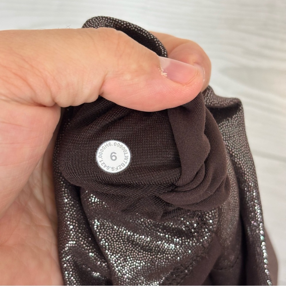 Lululemon Align High Rise Shorts Radiate Foil Print French Press Size 6 - Picture 8 of 8